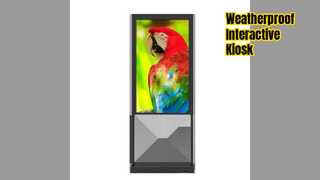 सुरक्षित आउटडोर कियोस्क स्टेशन 55 इंच टचस्क्रीन