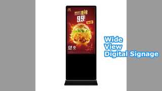 55" इनडोर डिजिटल साइनेज डिस्प्ले 240V