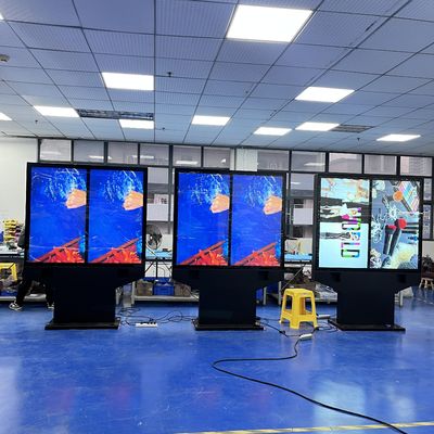 खरीदें 55-Inch Dual-Screen Side-By-Side Outdoor Waterproof High Brightness KFC / McDonald'S Menu Boards ऑनलाइन निर्माण