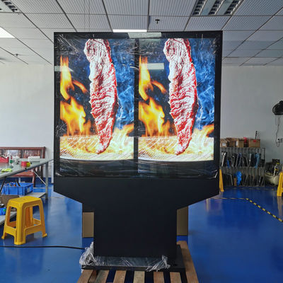 खरीदें 55-Inch Outdoor Waterproof Dual-Screen Menu Board With Sunscreen Thermal Treatment Middle East Available ऑनलाइन निर्माण