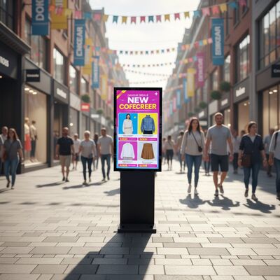 खरीदें 49 इंच IP65 वाटरप्रूफ आउटडोर डिजिटल साइनेज 3000cd/m² ब्राइटनेस एलसीडी विज्ञापन डिस्प्ले के साथ ऑनलाइन निर्माण