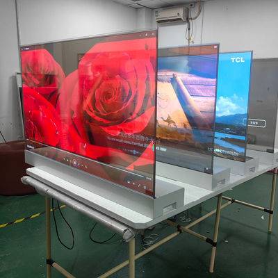 55 इंच कंट्रास्ट 64x32 सफेद नीला OLED स्क्रीन डिस्प्ले स्मार्ट टीवी मॉनिटर