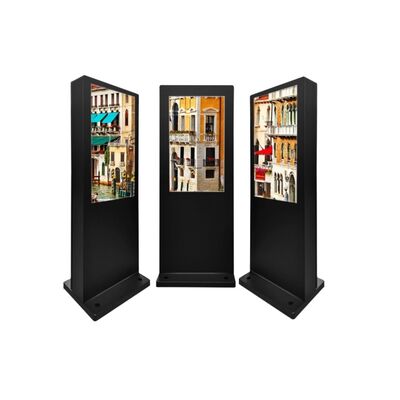 विज्ञापन के लिए क्षमता टच एलसीडी कियोस्क के साथ 43 इंच आईपी 55 रेटेड आउटडोर डिजिटल सिग्नल